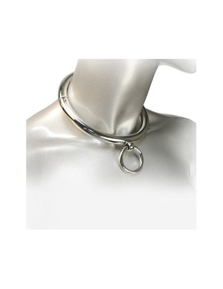 METAL HARD BDSM COLLAR CON ARGOLLA 18CM METAL HARD BDSM COLLAR CON ARGOLLA 18CM