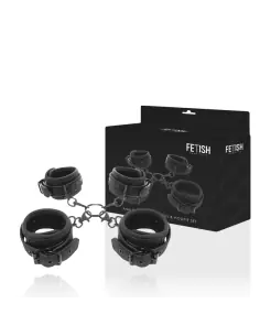 FETISH SUBMISSIVE SET ESPOSAS MANOS Y TOBILLOS CON FORRO DE NEOPRENO