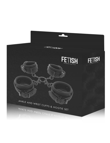FETISH SUBMISSIVE SET ESPOSAS MANOS Y TOBILLOS CON FORRO DE NEOPRENO