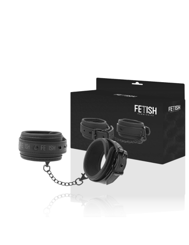 FETISH SUBMISSIVE ESPOSAS TOBILLOS CUERO VEGANO CON FORRO DE NEOPRENO