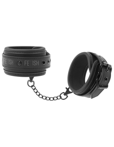 FETISH SUBMISSIVE ESPOSAS TOBILLOS CUERO VEGANO CON FORRO DE NEOPRENO