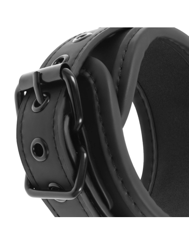 FETISH SUBMISSIVE ESPOSAS TOBILLOS CUERO VEGANO CON FORRO DE NEOPRENO