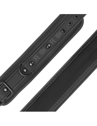 FETISH SUBMISSIVE ESPOSAS TOBILLOS CUERO VEGANO CON FORRO DE NEOPRENO