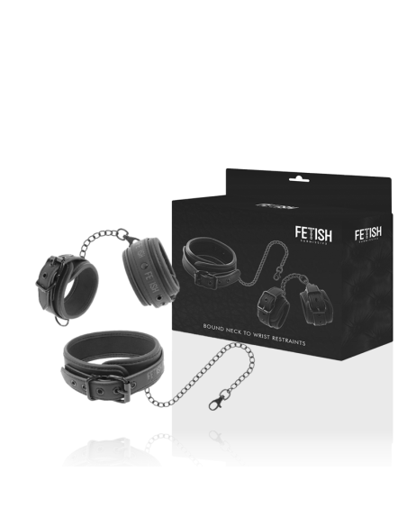 FETISH SUBMISSIVE COLLAR Y ESPOSAS CUERO VEGANO CON FORRO DE NEOPRENO FETISH SUBMISSIVE COLLAR Y ESPOSAS CUERO VEGANO CON FORRO DE NEOPRENO