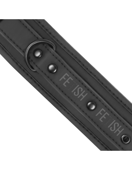 FETISH SUBMISSIVE COLLAR Y ESPOSAS CUERO VEGANO CON FORRO DE NEOPRENO FETISH SUBMISSIVE COLLAR Y ESPOSAS CUERO VEGANO CON FORRO DE NEOPRENO
