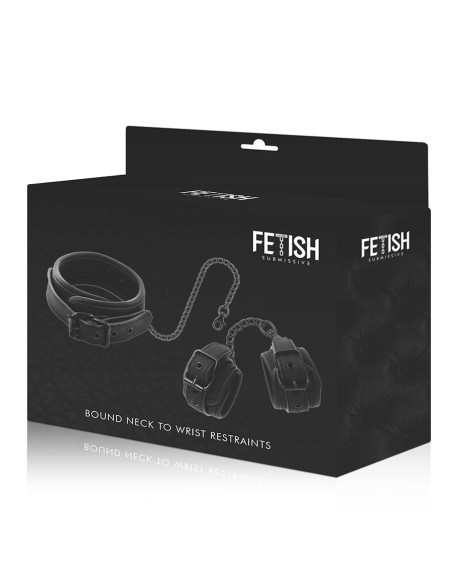 FETISH SUBMISSIVE COLLAR Y ESPOSAS CUERO VEGANO CON FORRO DE NEOPRENO FETISH SUBMISSIVE COLLAR Y ESPOSAS CUERO VEGANO CON FORRO DE NEOPRENO