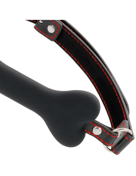 DARKNESS MORDAZA SILICONA HUESO NEGRO