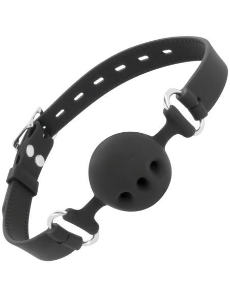 DARKNESS MORDAZA TRANSPIRABLE SILICONA NEGRO