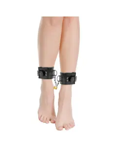 DARKNESS ESPOSAS CUERO AJUSTABLES TOBILLOS NEGRO CON CANDADO 2