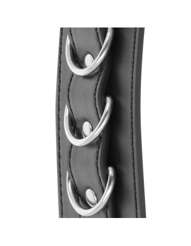 DARKNESS ESPOSAS CUERO TOBILLOS AJUSTABLES NEGRO