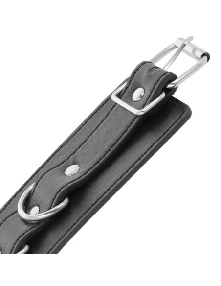 DARKNESS ESPOSAS CUERO TOBILLOS AJUSTABLES NEGRO DARKNESS ESPOSAS CUERO TOBILLOS AJUSTABLES NEGRO