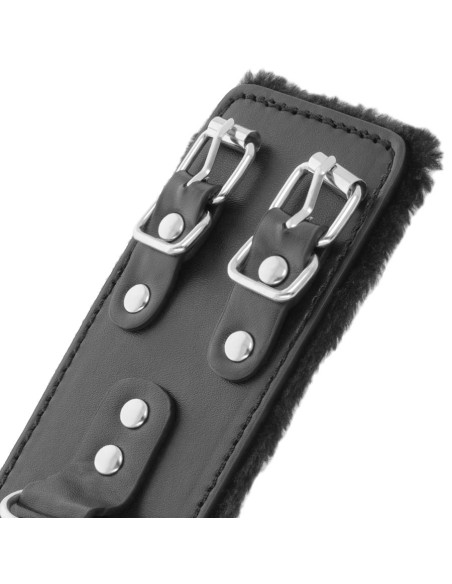 DARKNESS ESPOSAS CUERO CON FORRO AJUSTABLES NEGRO DARKNESS ESPOSAS CUERO CON FORRO AJUSTABLES NEGRO