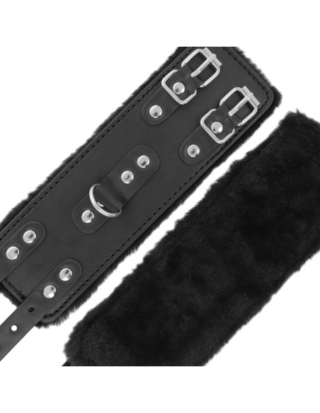 DARKNESS ESPOSAS CUERO CON FORRO AJUSTABLES NEGRO DARKNESS ESPOSAS CUERO CON FORRO AJUSTABLES NEGRO