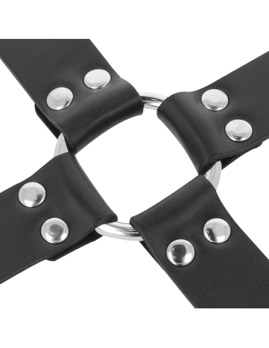 DARKNESS ESPOSAS DE CUERO PARA PIES Y MANOS NEGRO