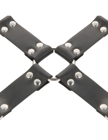 DARKNESS ESPOSAS DE CUERO PARA PIES Y MANOS NEGRO