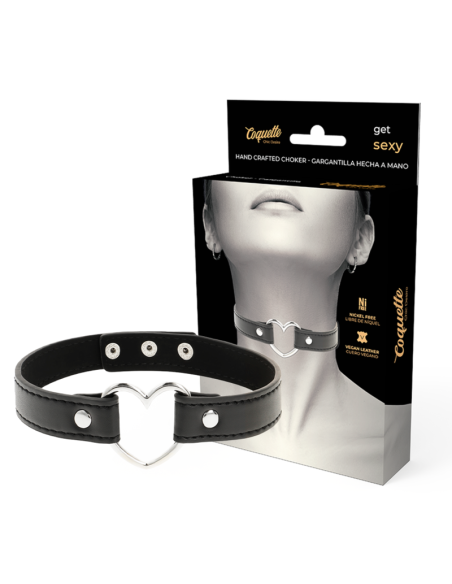 COQUETTE CHIC DESIRE COLLAR CUERO VEGANO ACCESORIO WOMAN CORAZON COQUETTE CHIC DESIRE COLLAR CUERO VEGANO ACCESORIO WOMAN CORAZON