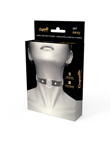 COQUETTE CHIC DESIRE COLLAR CUERO VEGANO ACCESORIO WOMAN CORAZON