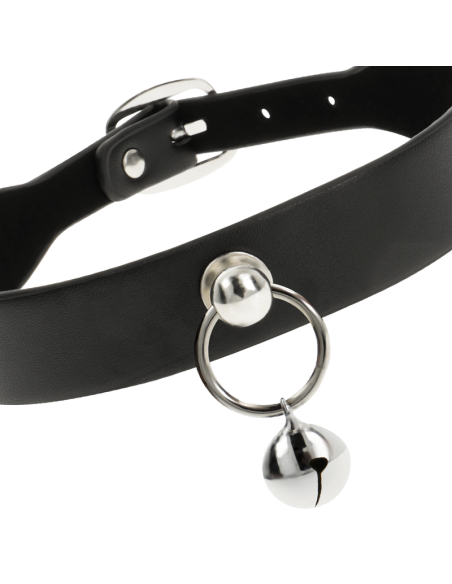 COQUETTE CHIC DESIRE COLLAR CUERO VEGANO ACCESORIO WOMAN CASCABEL ARO
