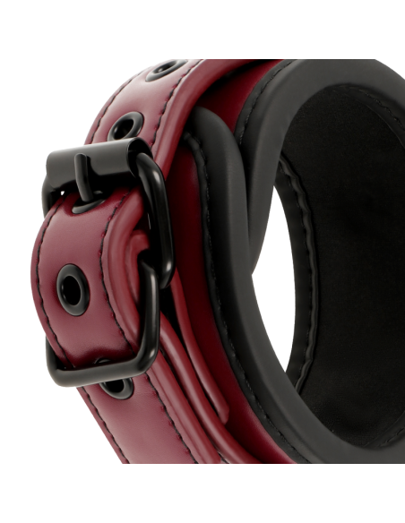 FETISH SUBMISSIVE DARK ROOM ESPOSAS TOBILLOS CUERO VEGANO CON FORRO DE NEOPRENO FETISH SUBMISSIVE DARK ROOM ESPOSAS TOBILLOS CUERO VEGANO CON FORRO DE NEOPRENO