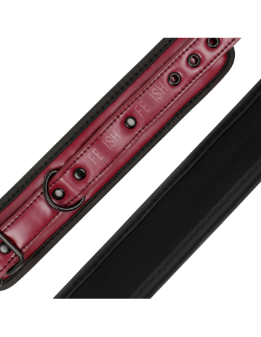 FETISH SUBMISSIVE DARK ROOM ESPOSAS TOBILLOS CUERO VEGANO CON FORRO DE NEOPRENO