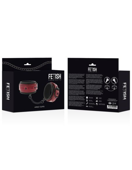 FETISH SUBMISSIVE DARK ROOM ESPOSAS TOBILLOS CUERO VEGANO CON FORRO DE NEOPRENO FETISH SUBMISSIVE DARK ROOM ESPOSAS TOBILLOS CUERO VEGANO CON FORRO DE NEOPRENO