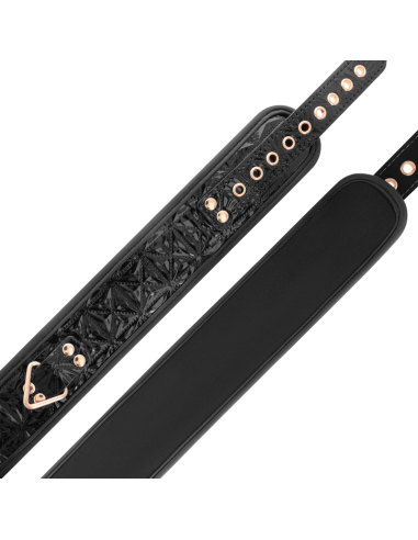 BEGME BLACK EDITION COLLAR CUERO VEGANO CON FORRO DE NEOPRENO