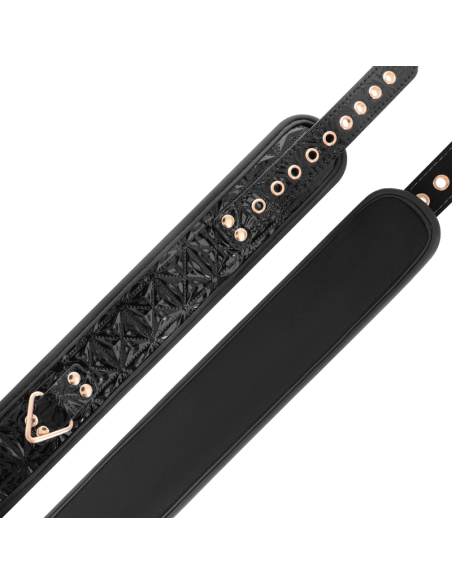 BEGME BLACK EDITION COLLAR CUERO VEGANO CON FORRO DE NEOPRENO BEGME BLACK EDITION COLLAR CUERO VEGANO CON FORRO DE NEOPRENO