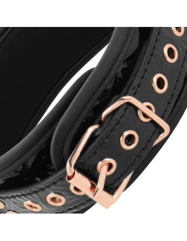 BEGME BLACK EDITION COLLAR CUERO VEGANO CON FORRO DE NEOPRENO