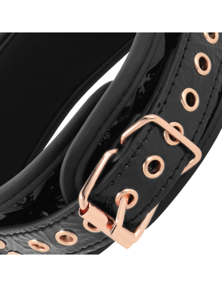 BEGME BLACK EDITION COLLAR CUERO VEGANO CON FORRO DE NEOPRENO BEGME BLACK EDITION COLLAR CUERO VEGANO CON FORRO DE NEOPRENO