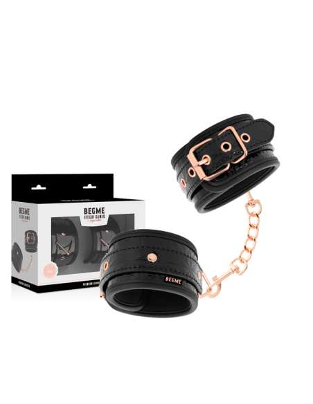 BEGME BLACK EDITION ESPOSAS PARA MANOS CON FORRO DE NEOPRENO BEGME BLACK EDITION ESPOSAS PARA MANOS CON FORRO DE NEOPRENO