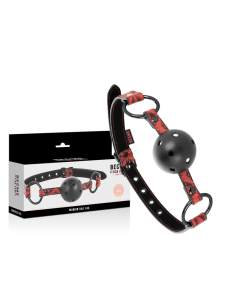 BEGME RED EDITION MORDAZA CUERO VEGANO 2