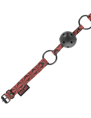 BEGME RED EDITION MORDAZA CUERO VEGANO