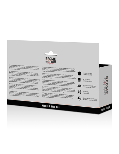 BEGME RED EDITION MORDAZA CUERO VEGANO