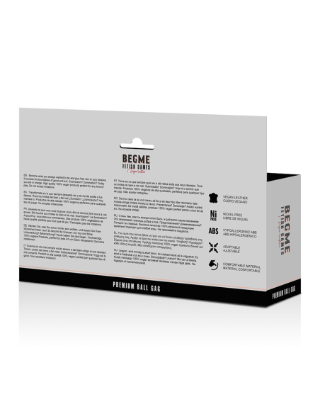 BEGME RED EDITION MORDAZA CUERO VEGANO BEGME RED EDITION MORDAZA CUERO VEGANO