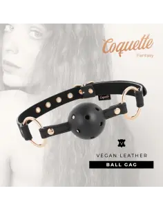 COQUETTE CHIC DESIRE FANTASY MORDAZA TRANSPIRABLE CUERO VEGANO 2