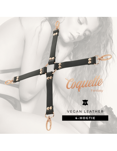 COQUETTE CHIC DESIRE FANTASY HOG TIE CUERO VEGANO