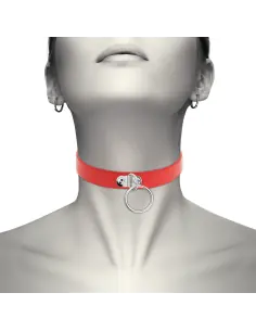 COQUETTE CHIC DESIRE COLLAR CUERO VEGANO ROJO ACCESORIO WOMAN FETISH 2