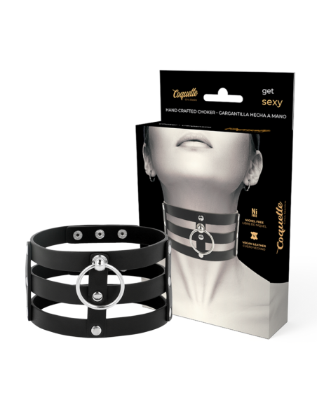 COQUETTE CHIC DESIRE CHOKER CUERO VEGANO ESTILO FETISH
