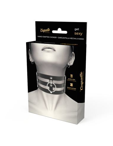 COQUETTE CHIC DESIRE CHOKER CUERO VEGANO ESTILO FETISH