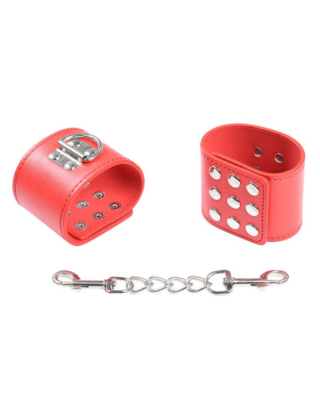 OHMAMA FETISH ESPOSAS ROJAS CIERRE A PRESION OHMAMA FETISH ESPOSAS ROJAS CIERRE A PRESION