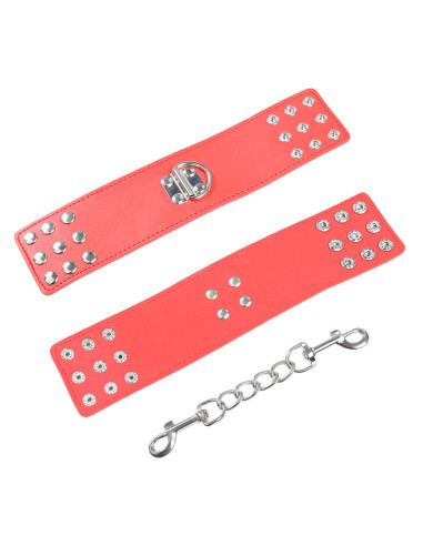 OHMAMA FETISH ESPOSAS ROJAS CIERRE A PRESION