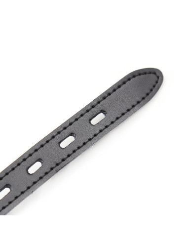 OHMAMA FETISH MORDAZA SILICONA CON CORREA PIEL CANDADO INCLUIDO