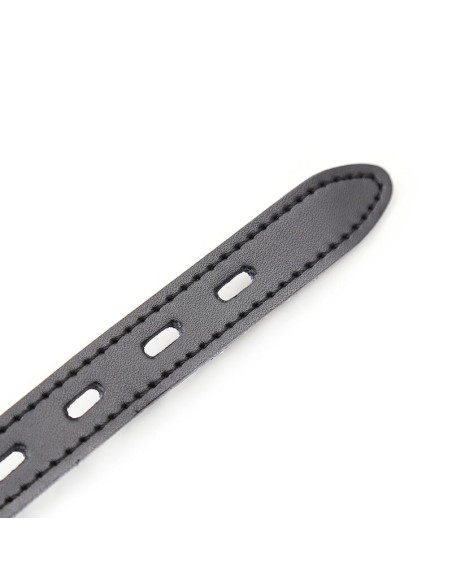 OHMAMA FETISH MORDAZA SILICONA CON CORREA PIEL CANDADO INCLUIDO