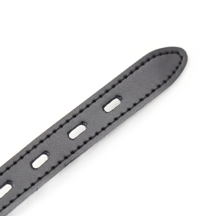 OHMAMA FETISH MORDAZA SILICONA CON CORREA PIEL CANDADO INCLUIDO