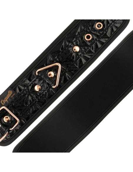 COQUETTE CHIC DESIRE BLACK EDITION ESPOSAS PARA MANOS CON FORRO DE NEOPRENO COQUETTE CHIC DESIRE BLACK EDITION ESPOSAS PARA MANOS CON FORRO DE NEOPRENO