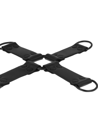 INTENSE FETISH ENGANCHE MULTIPLE PARA MANOS Y PIES DE CUERO VEGANO