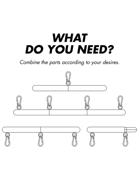 FETISH SUBMISSIVE BONDAGE BARRA SEPARADORA AJUSTABLE 4 PIEZAS FETISH SUBMISSIVE BONDAGE BARRA SEPARADORA AJUSTABLE 4 PIEZAS