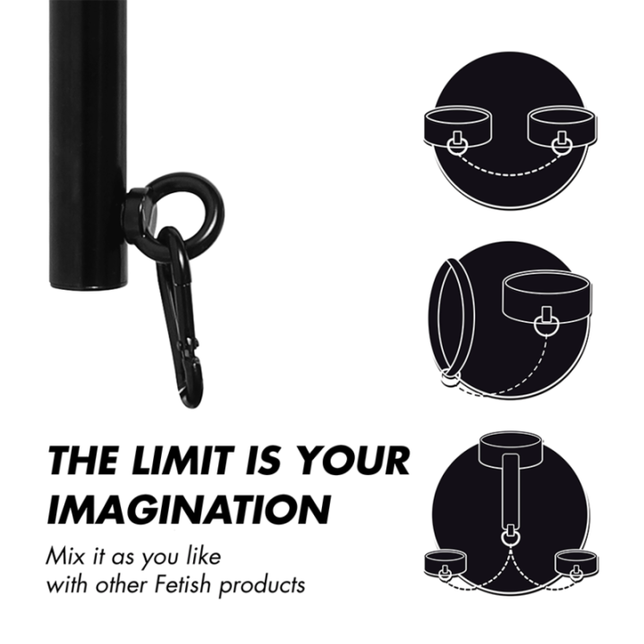 FETISH SUBMISSIVE BONDAGE BARRA SEPARADORA AJUSTABLE 4 PIEZAS