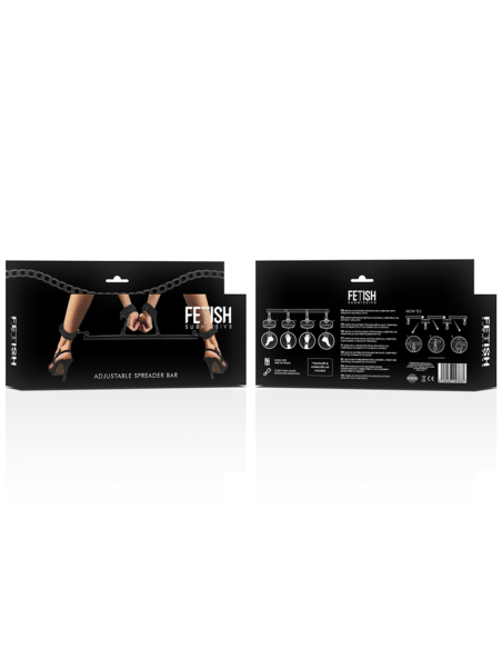 FETISH SUBMISSIVE BONDAGE BARRA SEPARADORA AJUSTABLE 4 PIEZAS FETISH SUBMISSIVE BONDAGE BARRA SEPARADORA AJUSTABLE 4 PIEZAS