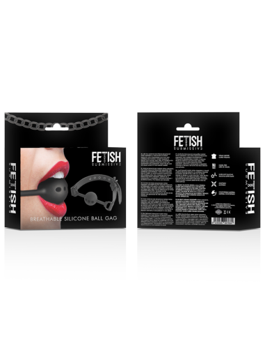 FETISH SUBMISSIVE BONDAGE MORDAZA DE BOLA DE SILICONA TRANSPIRABLE